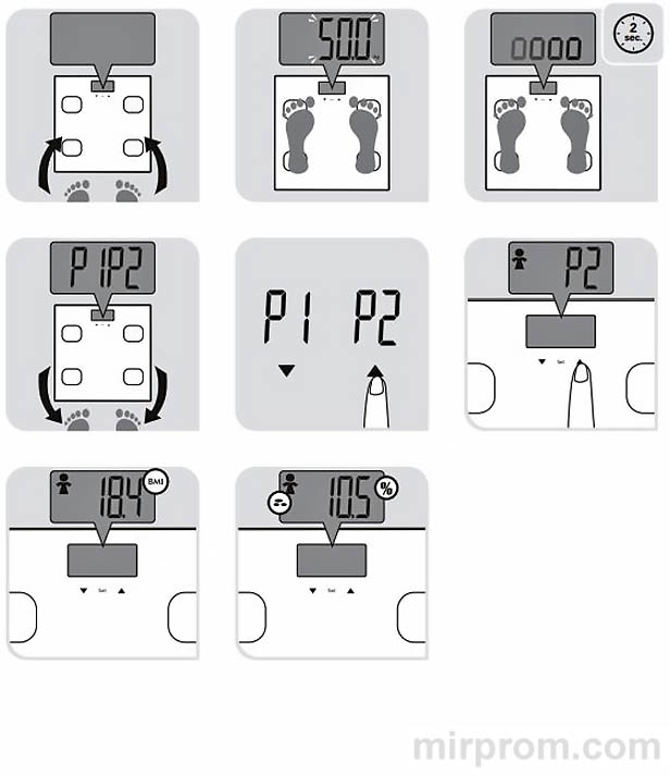 Инструкция весы TEFAL BODY UP