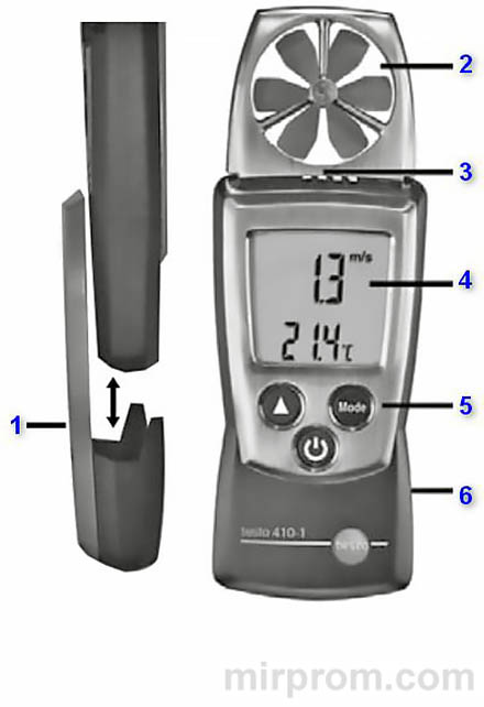 Анемометр TESTO 410-1 Инструкция