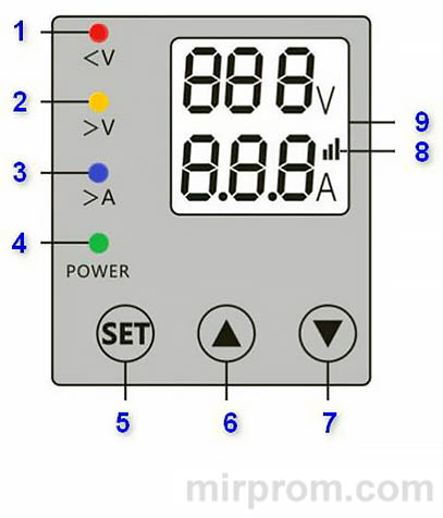Реле напряжения TOMZN DDS238-VAP Инструкция