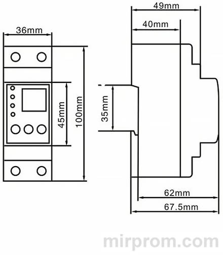 Реле напряжения TOMZN DDS238-VAP Инструкция