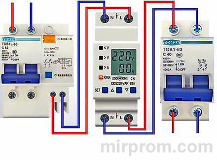 Реле напряжения TOMZN DDS238-VAP Инструкция