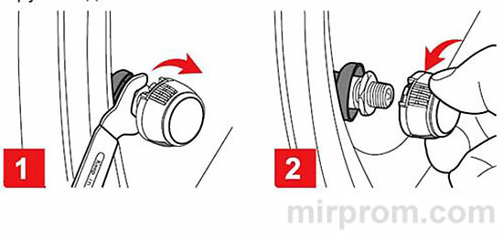 Установка батарейки во внешнем датчике