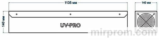 Облучатель бактерицидный UV-PRO 60W Инструкция