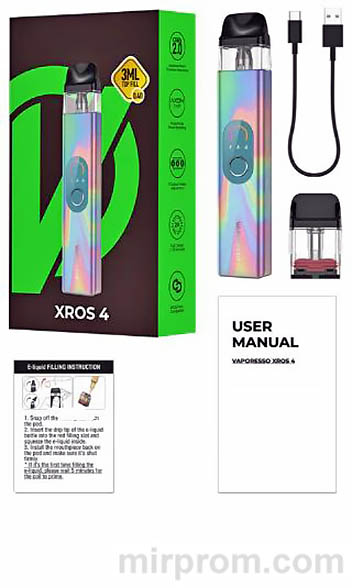 Электронная сигарета Vaporesso XROS 4 Инструкция