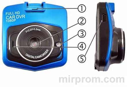 видеорегистратор Vehicle Blackbox DVR - инструкция