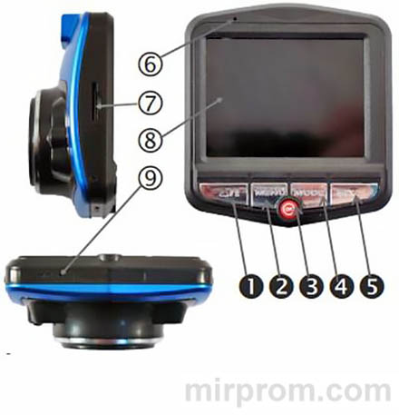 видеорегистратор FULL HD CAR DVR 1080p - инструкция