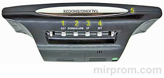 Настольные часы электронные VST 719 W Инструкция