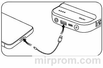 Инструкция 70mai Jump Starter Зарядка мобильных телефонов
