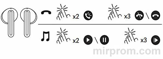 Наушники Xiaomi Redmi Buds 4 Lite Руководство пользователя