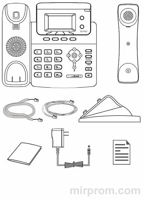 Инструкция IP-телефон YEALINK SIP-T21P / SIP-T21P E2