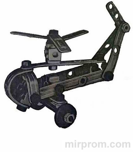 Инструкция Юный конструктор Набор 1 ВЕРТОЛЕТ