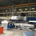 Координатно-пробивной лазерный пресс - Trumpf punch/laser combi TC 6000L (вид лазерной головки) 