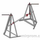 Винтовой кабельный домкрат (домкрат для подъёма и размотки кабельных барабанов) ДКВ 22-5