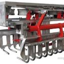 Клещевой захват для укладки мешков на поддоны промышленным роботом