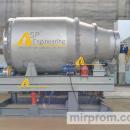 Роторная печь для плавки свинца