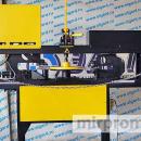 Автоматический станок К-906А для производства круглых дорожных знаков с двойной отбортовкой.