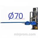 Дорн (штырь) с креплением на вилы диаметр 70мм СпецМаш