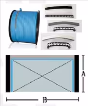 Cпейсер для стеклопакетов блэкхос  &  Akra spacer — герметизирующая лента