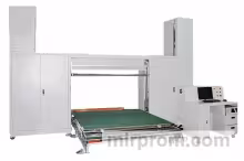 Станок для фигурной резки поролона с ЧПУ, оснащённый поворотным столом RP-CNC-03