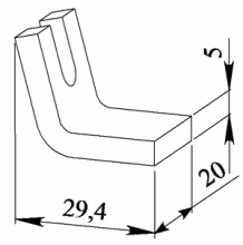 Контакт контактора КТ 6023 неподвижный