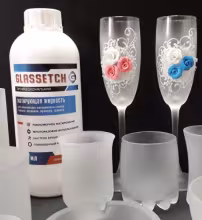 Матирующая паста для матирования стекла Glassetch