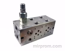 Плита монтажная BMA06P2L2X-20 с клапаном 2-х местная для CETOP 3