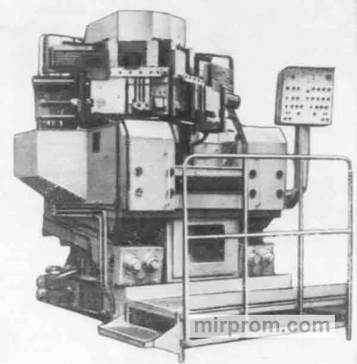 Полуавтомат токарный вертикальный одношпиндельный двухсуппортный 1А734П