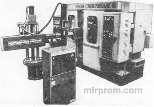 Полуавтомат токарный четырехшпиндельный горизонтальный патронный 12А90П-4КФ4