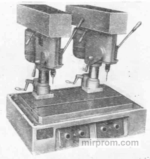 Станок настольно-сверлильный двуххшпиндельный 2Н106П-2