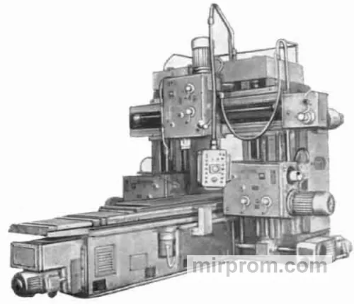 Станок продольно-фрезерный двухстоечный трехшпиндельный 6606Ф1