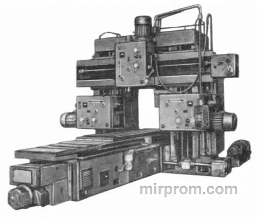 Станок продольно-фрезерный двухстоечный трехшпиндельный 6Г608
