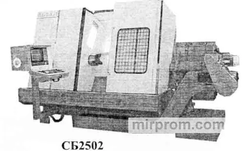 Станок токарно-револьверный патронный СБ2502