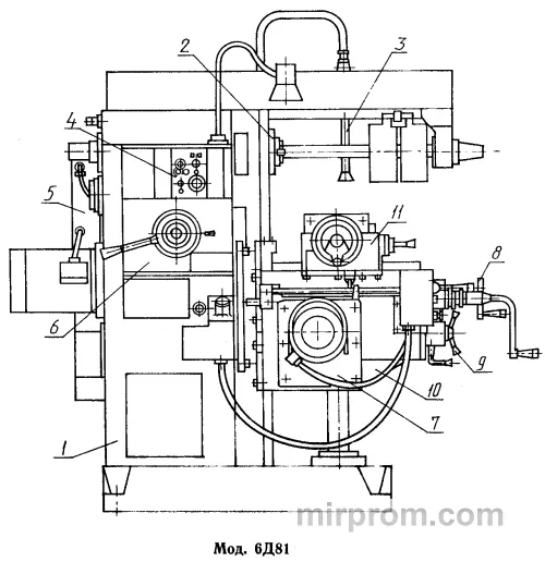 Станок унииверсальный консольно-фрезерный 6Д81
