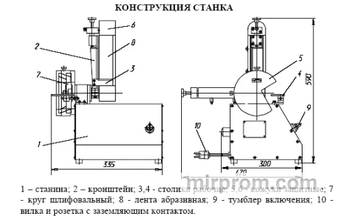 Станок шлифовально-заточный СШ3Б