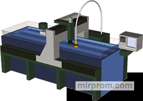 Установка технологическая водоабразивной резки ТУВР